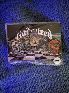 Godspeed Enamel Pin Set - Black, Gold & Red Accent Collector Pack